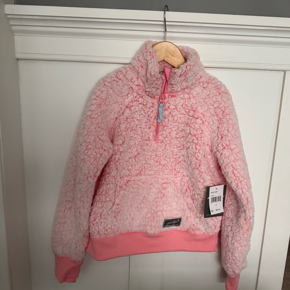 Eddie Bauer Fireside Pink Quarter Zip Fleece